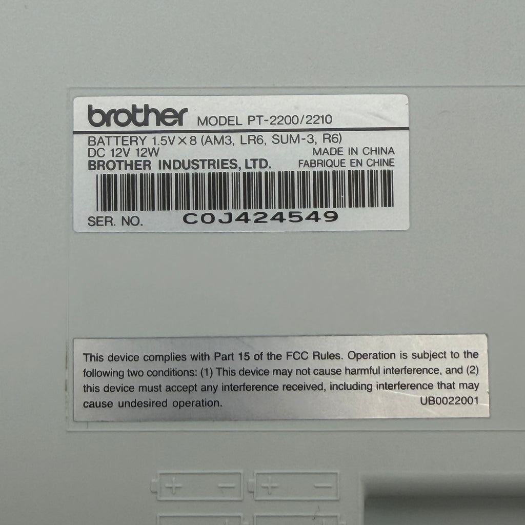 Brother P-Touch PT-2210 / PT-2200 Deluxe Label Maker with tape - Tested