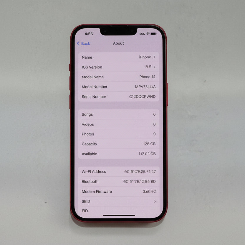 Apple iPhone 14 128 GB Red AT&T  88% BH