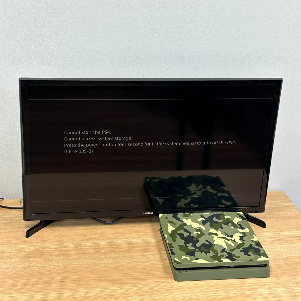 Sony Playstation 4 CUH-2115B Slim Green Camo Console Only, No HDD, For Parts, As-Is